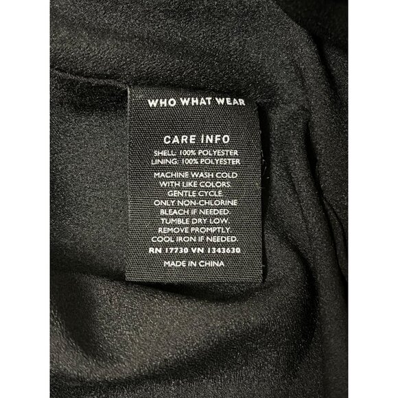 Who What Wear Black Sleeveless Polka Dot Dress Shirred Neck Purple/burgundy SZ S - Picture 7 of 9